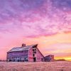 Beautiful Sunset In North Dakota paint by number