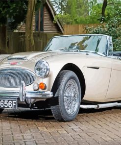 Beige Austin Healey paint by number