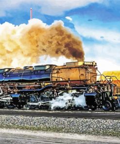 Big Boy 4014 Train Steam Locomotive paint by number