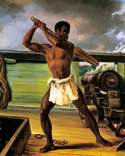 Black Male Slave paint by number