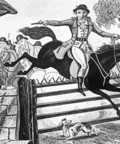 Black And White Dick Turpin Art paint by number