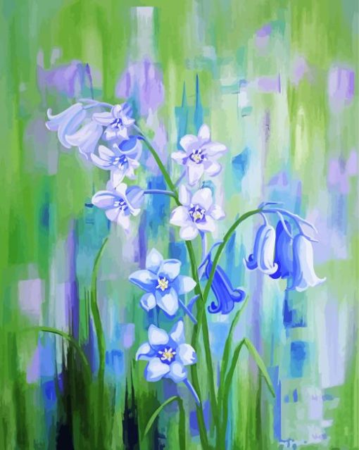 Bluebells paint by number