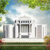 Canada Cardston Alberta Temple paint by number