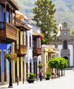 Canary Islands Street paint by number