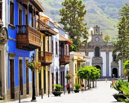 Canary Islands Street paint by number