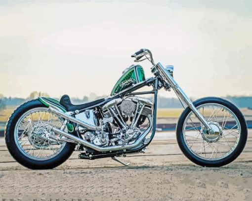 Chopper Bike paint by number