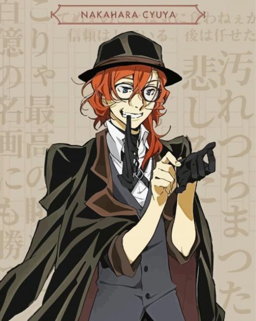 Chuuya Nakahara Poster paint by number