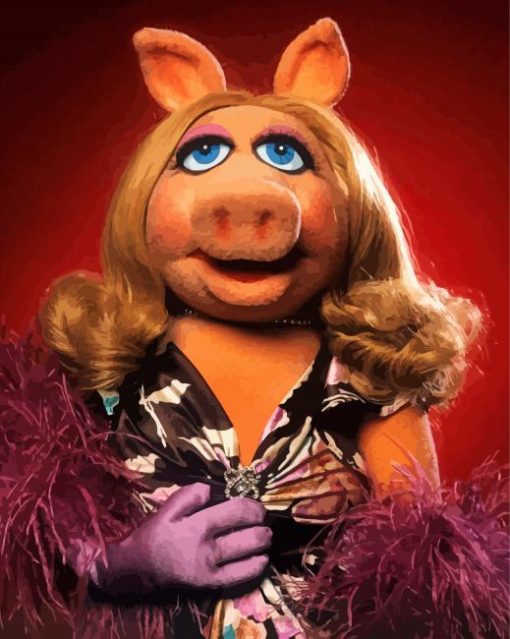 Classy Miss Piggy paint by number