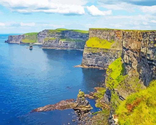 Cliff Of Moher Landscape paint by number