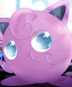 Cute Jigglypuff Pokemon Species paint by number