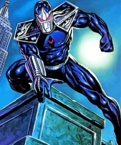 Darkhawk Illustration paint by number