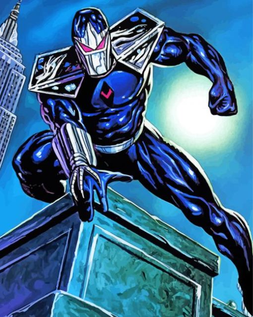 Darkhawk Illustration paint by number