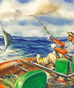 Deep Sea Fishing Day paint by number