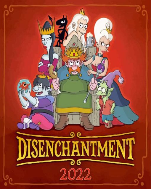 Disenchantment Animation Poster paint by number