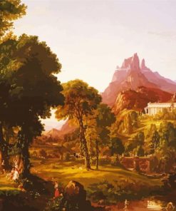 Dream Of Arcadia By Thomas Cole paint by number