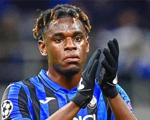 Duvan Zapata Professional Player paint by number