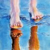 Feet On The Beach paint by number