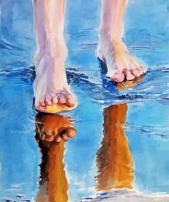 Feet On The Beach paint by number