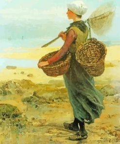 Fisherwoman paint by number