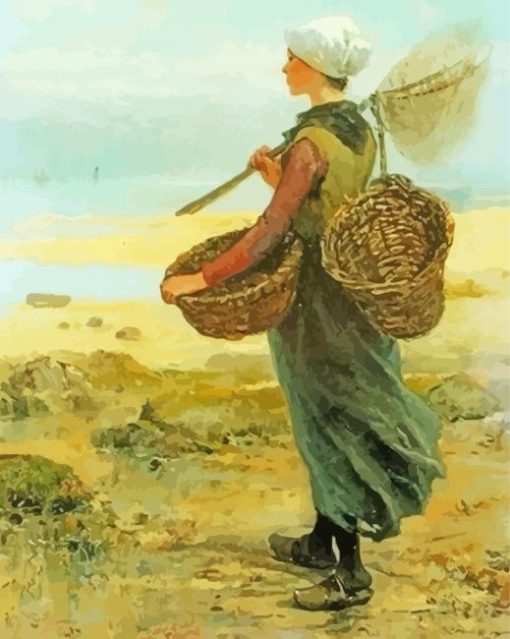 Fisherwoman paint by number