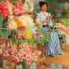 Florist Woman Art paint by number