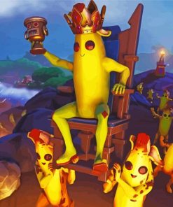 Fortnite Banana King paint by number