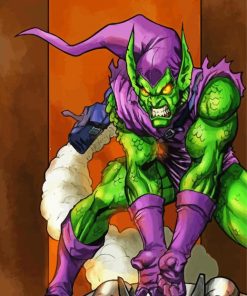 Green Goblin Illustration Art paint by number