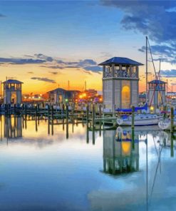 Gulfport Harbor paint by number