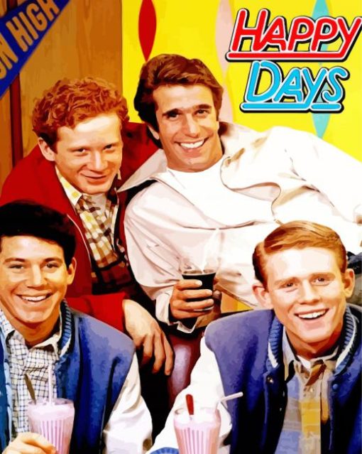 Happy Days TV Show paint by number