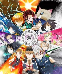 Hashira Kimetsu No Yaiba Anime paint by number