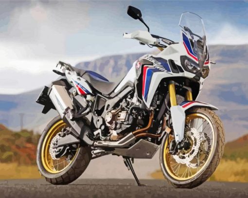 Honda Africa Twin paint by number