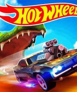 Hot Wheels Racing Car paint by number