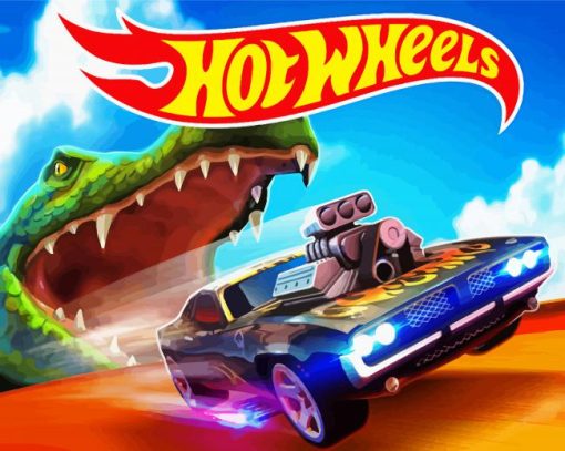 Hot Wheels Racing Car paint by number