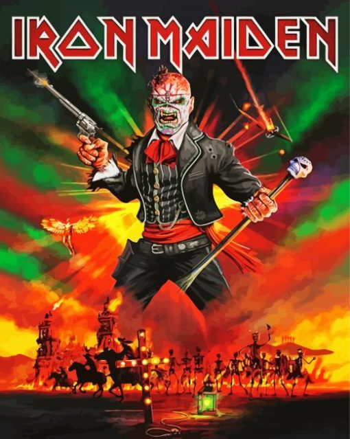 Iron Maiden Video Game paint by number