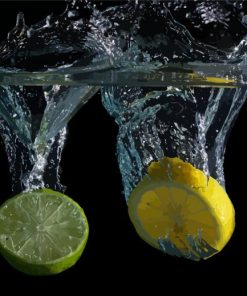 Lemons And Limes In Water paint by number