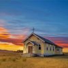 Little Country Church Paint by number