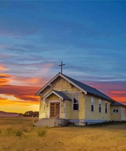 Little Country Church Paint by number