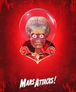 Mars Attack Poster paint by number