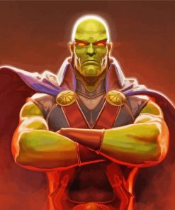 Martian Manhunter Superhero paint by number