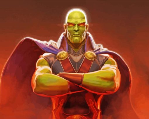 Martian Manhunter Superhero paint by number