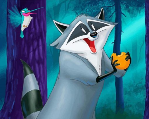 Meeko And Flit Disney Characters paint by number