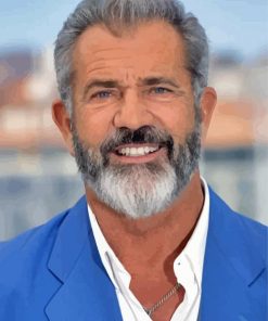 Mel Gibson Actor paint by number