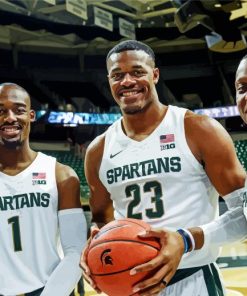 Michigan State Spartans Players paint by number