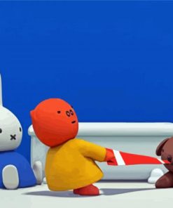 Miffy And Friends Animation paint by number