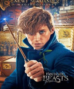 Newt Scamander Poster paint by number