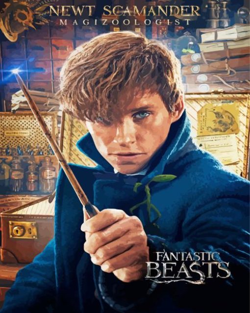 Newt Scamander Poster paint by number