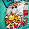 One Piece Thousand And Sunny Ship paint by number