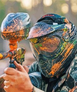 Paintball paint by number