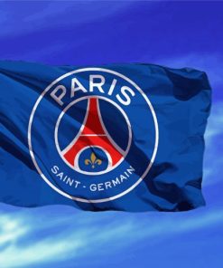 Paris Saint Germain Flag paint by number