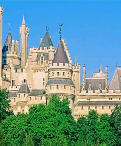 Pierrefonds Chateau paint by number